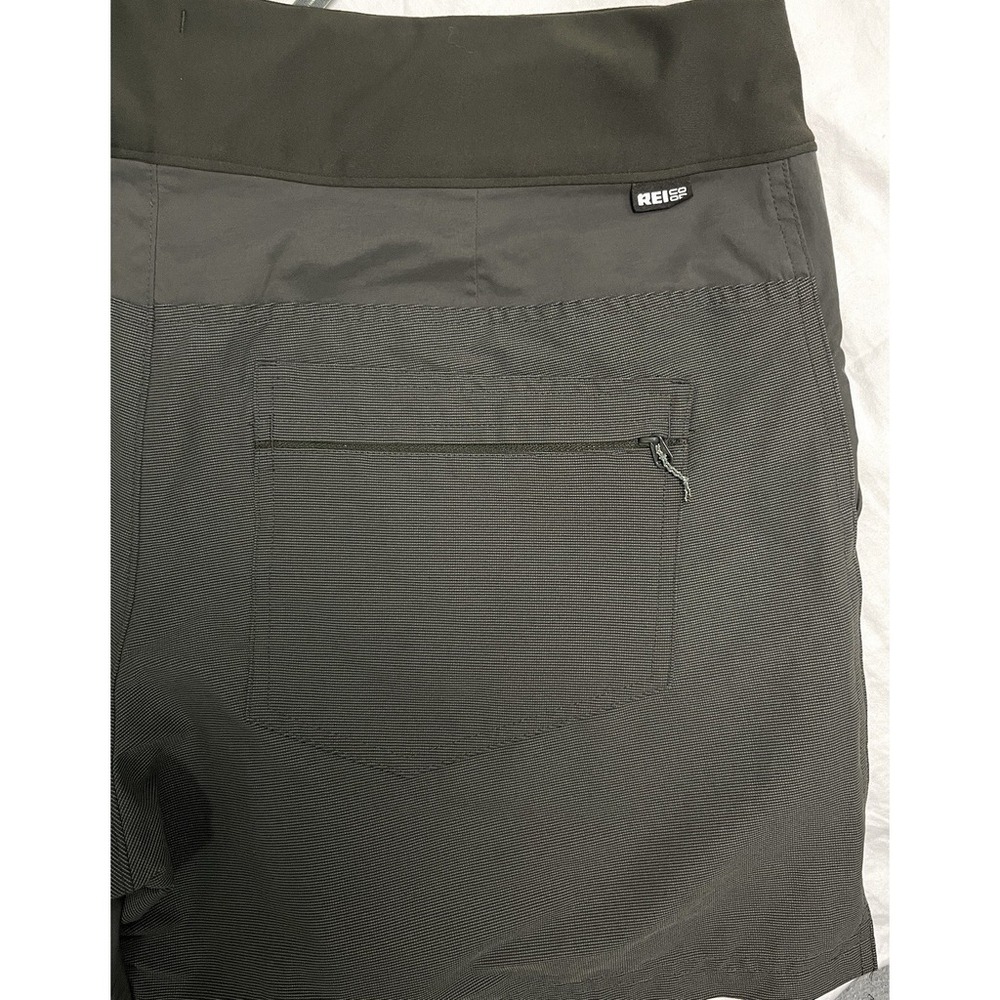 REI Co-op Women's Hiking Trail Shorts Olive Green Mid Rise Size 14 Outdoors - Picture 7 of 12